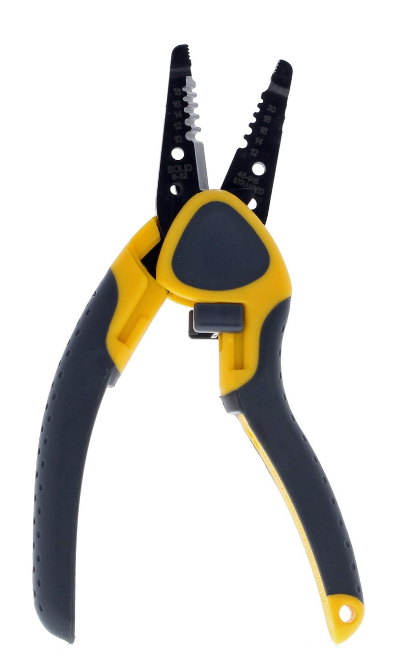 IDEAL Electrical 45-915 Kinetic Reflex T-Stripper - 10-20 AWG, Wire Stripper with Thumb Rest, Plier Nose, Slide Lock, Textured Grips - Image 2